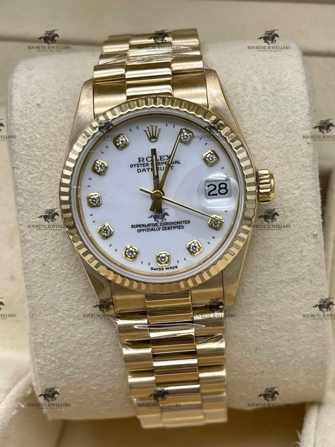 Pre-Owned 2024 Lady-Datejust – 18k Yellow Gold with Diamond Dial | Authenticated by Sovrène