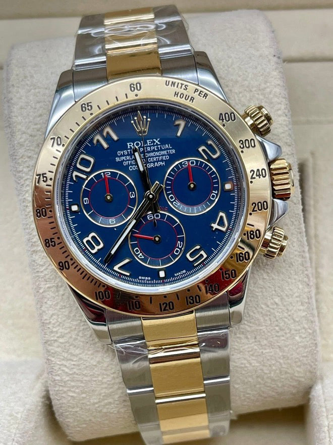 Pre-Owned 2024 Cosmograph Daytona – Two-Tone Blue Dial | Authenticated by Sovrène