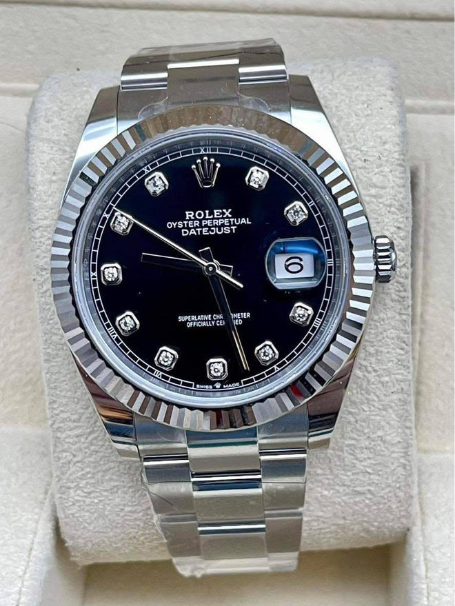 Pre-Owned 2024 Datejust 41 – Black Diamond Dial | Authenticated by Sovrène