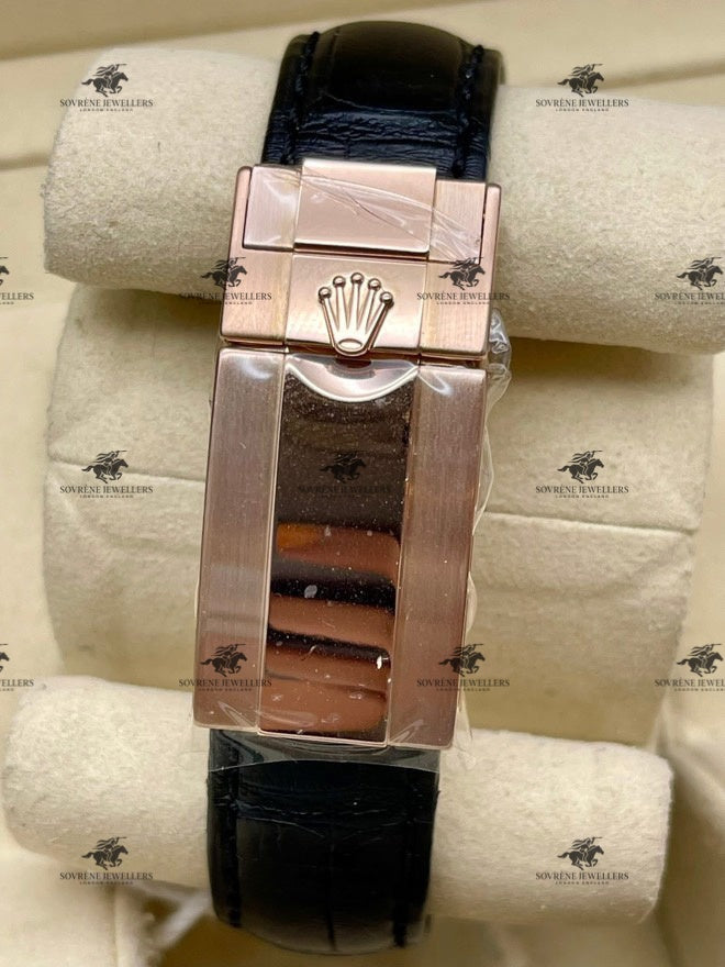 Pre-Owned 2024 Cosmograph Daytona – Everose Gold with Leather Strap | Authenticated by Sovrène