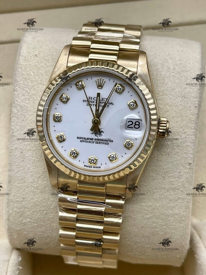 Pre-Owned 2024 Lady-Datejust – 18k Yellow Gold with Diamond Dial | Authenticated by Sovrène