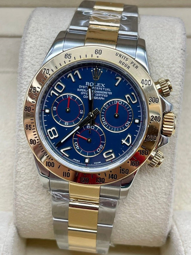 Pre-Owned 2024 Cosmograph Daytona – Two-Tone Blue Dial | Authenticated by Sovrène
