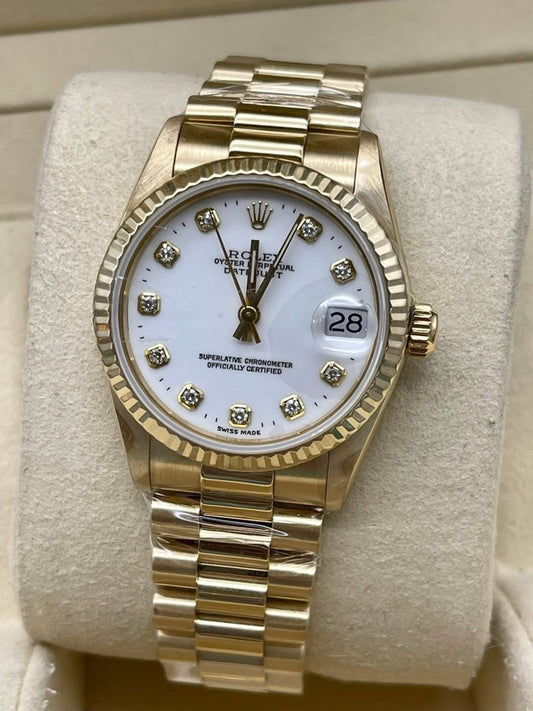 Pre-Owned 2024 Lady-Datejust – 18k Yellow Gold with Diamond Dial | Authenticated by Sovrène