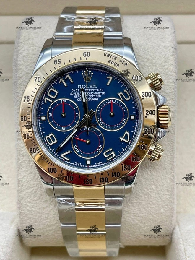 Pre-Owned 2024 Cosmograph Daytona – Two-Tone Blue Dial | Authenticated by Sovrène