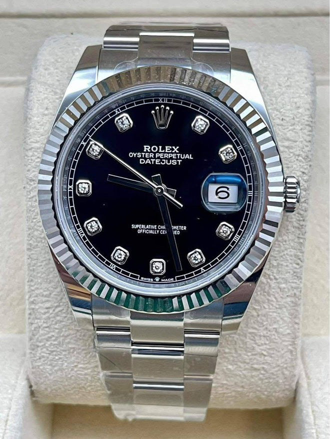 Pre-Owned 2024 Datejust 41 – Black Diamond Dial | Authenticated by Sovrène