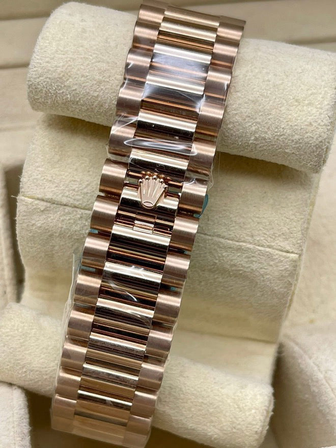 Pre-Owned 2024 Day-Date 40 – Everose Gold with Unique Dial & Diamond Accents | Authenticated by Sovrène