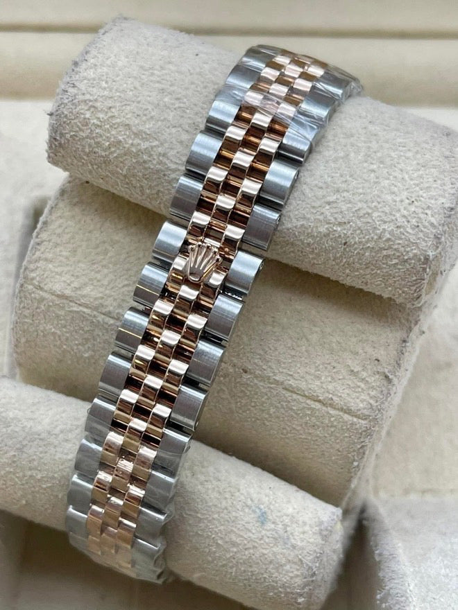 Pre-Owned 2024 Lady-Datejust – Rolesor Everose & Stainless Steel with Diamond Hour Markers | Authenticated by Sovrène