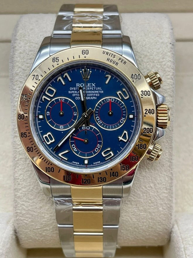 Pre-Owned 2024 Cosmograph Daytona – Two-Tone Blue Dial | Authenticated by Sovrène
