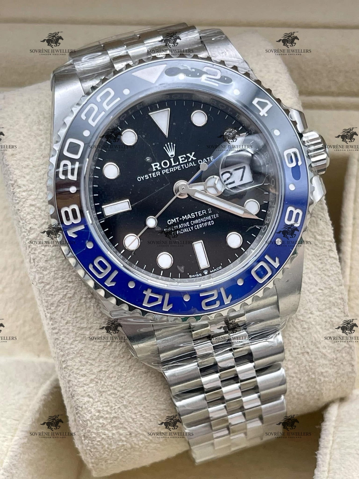 Pre-Owned 2025 GMT-Master II – Black and Blue Bezel | Authenticated by Sovrène