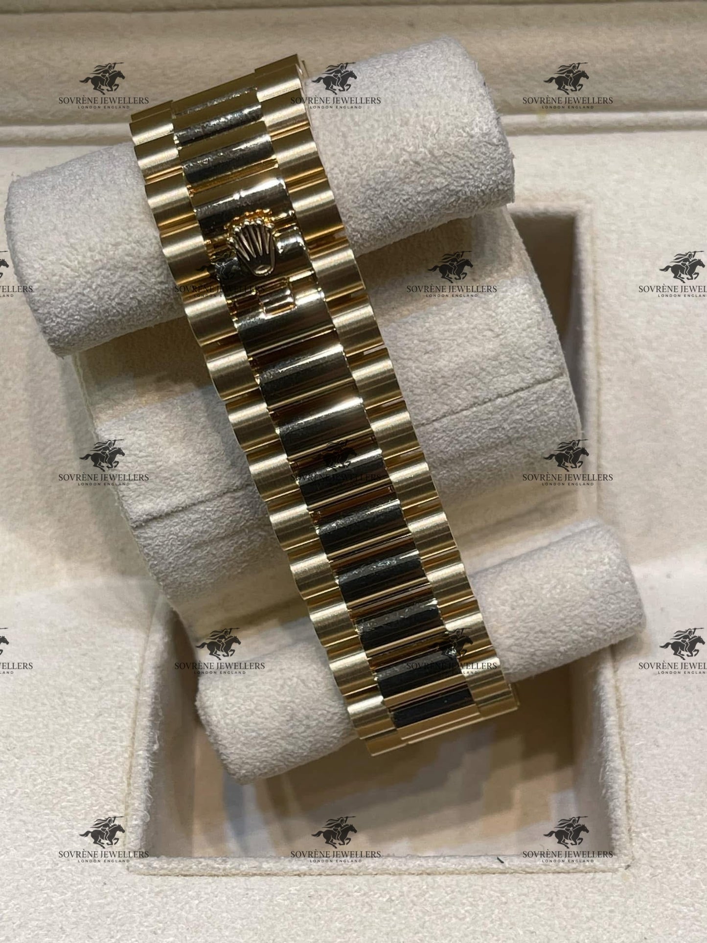 Pre Owned Rolex Day Date 40 Yellow Gold Champagne Dial Ref 228238 | Authenticated by Sovrène